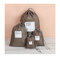 4Pcs Waterproof Nylon Drawstring Travel Storage Bag Portable Organizer Clothes Shoes Storage - Brown
