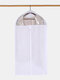 1 Pc Dust Cover For Clothes Storage Hanging Bag Wardrobe Suit Overcoats Washable Organizer Storage Bag - White