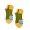 Men Sweat Quick Dry Cotton Breathable Antiskid Boat Socks Sports Foot Comfortable Ankle Socks - Yellow