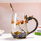 Drachen- und Phönix-Tasse, Emaille-Teetasse, Kristallglas, Paartasse, hitzebeständige, elegante Tasse - #9