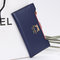 Women Bow-Knot PU Multi-card Holders Wallet Card Bag Elegant Clutches - Dark Blue