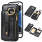 Men Card Holder For iPhone6s/6s Plus/7/7Plus/8/8 Plus Samsung S8/S8 Plus/S7/S7 Edge Phone Case - Black