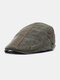 Men Made-old Cotton Letter Embroidery Retro Casual Sunshade Forward Hat Beret Hat Flat Hat - Green