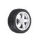 4PCS Alloy Wheels Tire Set Rims & Axles Model Car For 1/64 Modified Vehicle  - #7
