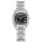 Trendy Roman Number Quartz Watch Casual Aço Inoxidável Mulheres Watch - 04