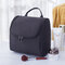 Portable Travel Cosmetic Bag With Hooks Large-capacity Cosmetic Organizer - Black