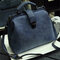 Stylish Doctor Bag Vintage Shoulder Bag PU Leather Crossbody Bag Phone Bag - Blue