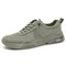Men Breathable Ice Silk Cloth Hard Wearing Casual Skate Shoes - Green