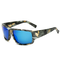Men Sports Camouflage HD Polarized Square Sunglasses UV400 Outdoor Driving Sunglasses - Blue