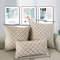 Modem Concise Style Chenille Plaid Cushion Cover Double-side Printing Sofa Decor Pillowcase - #1
