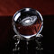 6cm Laser Engraved 3D Galaxy Crystal Ball Quartz Glass Home Accessories Astronomy Miniatures Gifts - #3
