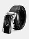 120CM Men Genuine Leather Elephant Skin Pattern Alloy Automatic Buckle Business Casual All-match Belt - #01