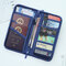 Women Nylon Passport Clutch Bag Business Boarding Bag - Blue