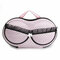 Large Capacity Creative Bra Underwear Storage Box Travel  Portable Organizer Bags 32cm - Pink