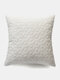 1PC Velvet Solid Color Hexagonal Flower Pattern Decoration In Bedroom Living Room Sofa Cushion Cover Throw Pillow Cover Pillowcase - White