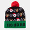 Christmas Snowman Elk Christmas Tree Cuffed Ball Knit Hat - #06