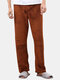 Coral Fleece Pure Color Thicken Warm Couple Pajama Pants - Coffee