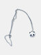 Winter Olympics Beijing 2022 Trendy Simple Cartoon Panda Head Shape Pendant Stainless Steel Chain Necklace - #01