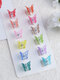 JASSY 12 piezas de plástico de mujer de dibujos animados Mini mariposa Color degradado trenza DIY decoración flequillo Cabello Clip - #13