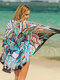 Plus Size Animal Print Swimsuits Multi-Ways Wearing Women Cover Ups Beachwear - #08