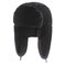 Cuffie da donna in peluche Cappello Lei Feng Cappellino invernale da sci antivento caldo Cappello spesso - Nero
