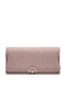 Women Artificial Leather Brief Large Capacity Long Purse Casual Elegant Fashion Wallet - Dark Pink