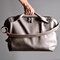 Men Casual Multifunction Large Handbag Travel Crossbody Bag - Grey