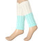 Women Knitted Thigh High Leg Warmers Socks Winter Boot Short Cuff Socks - Green