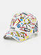 Men & Women Cotton Graffiti Pattern Hip-hop Style Fashion Personality Couple Hat Baseball Hat - #10