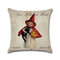 Cartoon Witches Pumpkin Pattern Linen Cushion Cover Home Sofa Halloween Art Decor   - #1