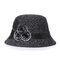 Women's Hat Woolen Wedding Hat With Flower - Black