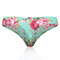 Floral Print Lace-trim Seamless Butt Lifter Low Rise Panties - #03