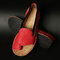 Big Size Women Casual Comfy Clip Toe Slip On Flat Sandals - Red