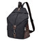 Canvas 12 Inch Backpack Casual Travel Book Bag For Men Women - Black