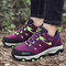 Women Outdoor Trekking Mountain Climbing Athletic Shoes - Purple