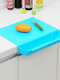 1 PC Practical 2 In 1 Storage With Vegetable Groove Cutting Board Food Grade PP Multifunction Kitchen Gardkitchen Tools - Blue