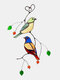 1PC Spring Bird Colorful Suncatcher Glass Window Hangings Art Pendant Birthday Festival Ornaments Gifts - #01