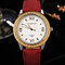 YAZOLE Women's Watches Diamond Gold Watches Luxury Quartz Leather Clock Watches for Women - 2