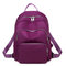 Simple And Stylish Large-capacity Backpack Girl Casual Light Oxford Cloth Bag Trend Wild Shopping Backpack - Purple
