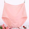 Women's Underwear Cotton High Waist Section New Briefs - Pink 1