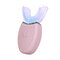 Ultrasonic Fully Automatic 360° U-Shaped Electric Toothbrush LED Light Clean Teeth Whiten Oral Cleaning - Pink