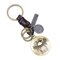 Retro Twelve constellation Woven Keychain Soft Leather Cord Keychain For Men - Cancer