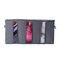 65L Clothes Quilts Storage Bags Folding Transparent Organizer Bags Bamboo Portable Storage Container - Grey
