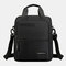 Men Oxford Large Capacity 13 Inch Laptop Bag Anti-theft Multi-pocket Handbag Crossbody Bag - Black