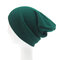 Winter Men Women Knitted Warm Skullies Beanie Hats Casual Sport Breathable Elasticity Hat - Green