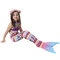 3Pcs Bohemian Style Girls Mermaid Tail Bikini Sets Bathing Suit Swimwear For 4Y-13Y - 2