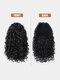 8 Color Africa Small Curly Ponytail Soft Fluffy Gradient Middle-Length Curly Wig Piece - #01