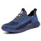 Men Knitted Fabric Non Slip Working Casual Safety Shoes - Blue