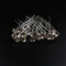 Trendy U-shaped Pearl Hair Clip Set Rhinestone Flower Metal Hairpin Hair Accessories For Women - 03