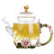 High Borosilicate Glass Teapot Set Enamel Teapot Exquisite Flower Butterfly Printed Kettle - #1